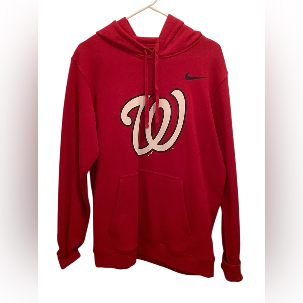 Washington Nationals baseball Nike Red hooded sweatshirt
